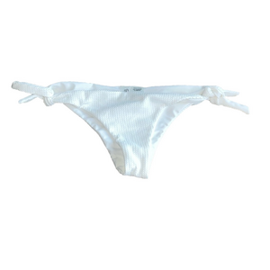 beach bunny white tie sides bikini bottom
